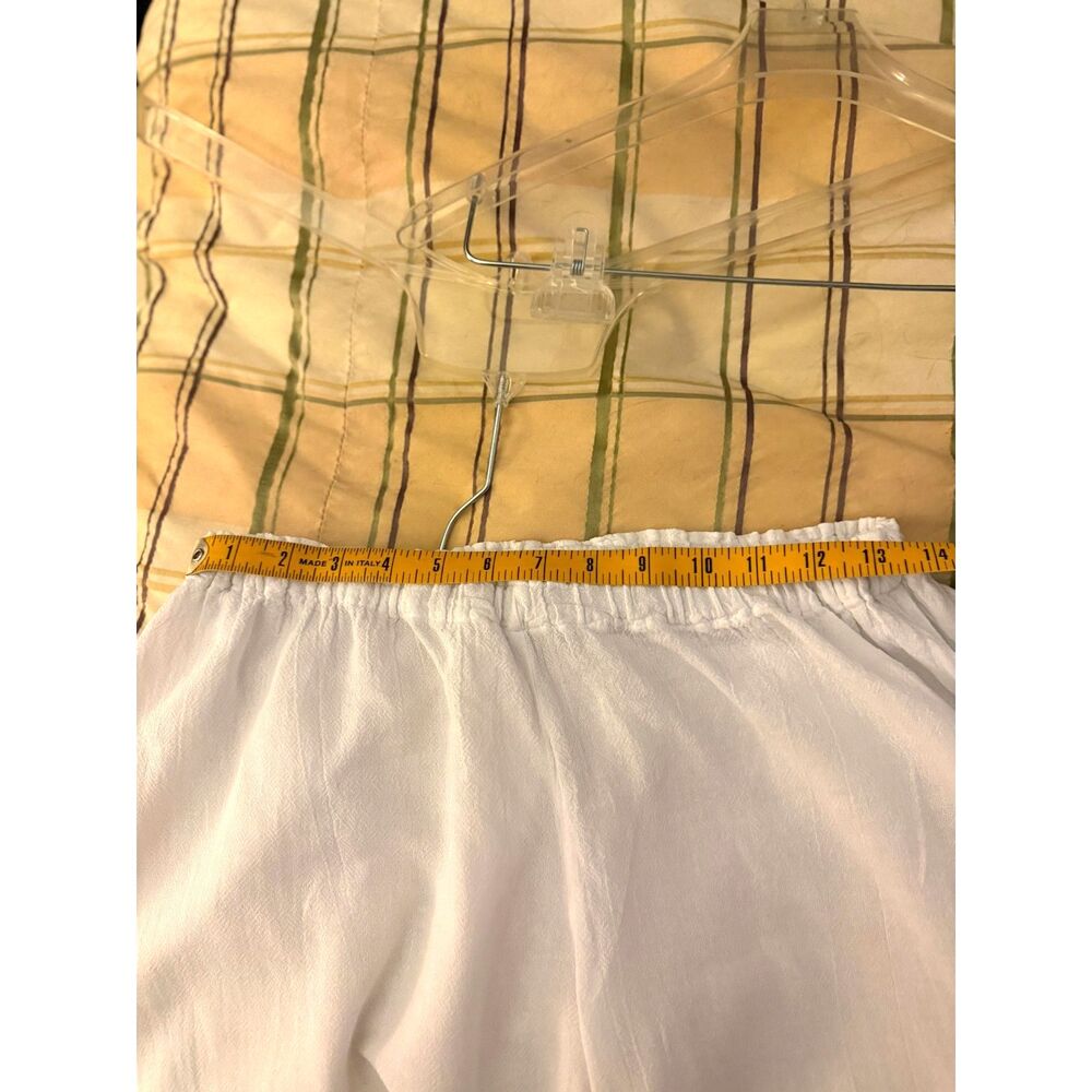 Coastal Boho Oh My Gauze White Cotton Beach Pants Cover Up, cool-lots - Picture 5 of 6